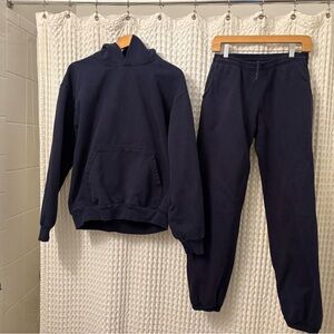 Los Angeles Apparel Dark Blue Hoodie and pants set